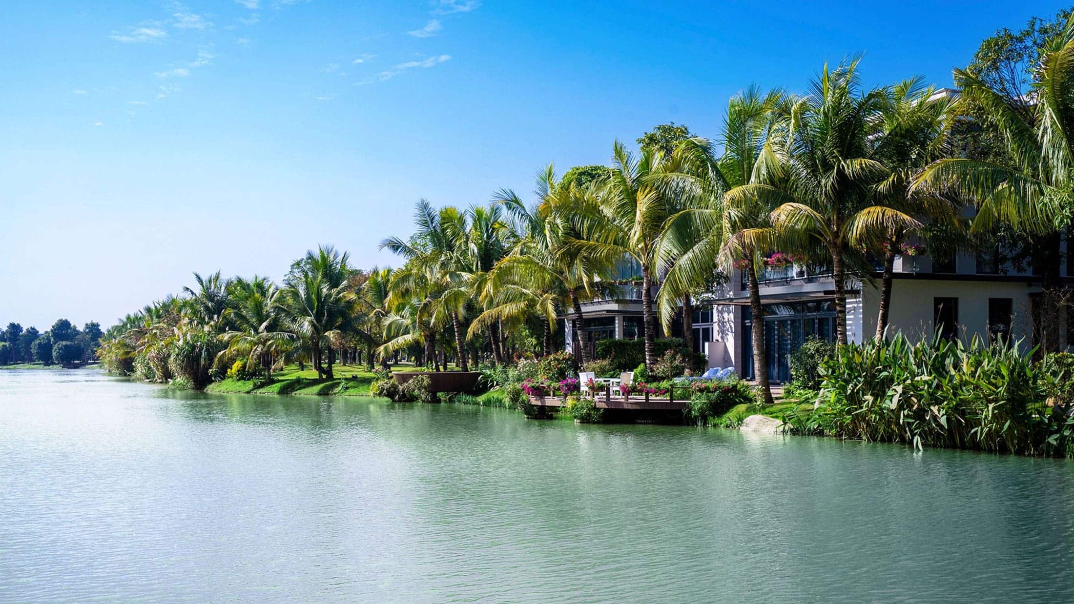 Một góc biệt thự đảo Ecopark tại Hải Dương.