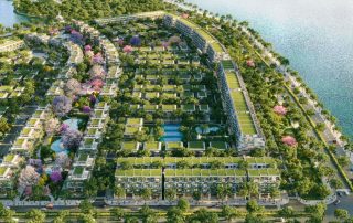 Phối cảnh phân khu The Plaza tại đại đô thị Eco Central Park vừa ra mắt.